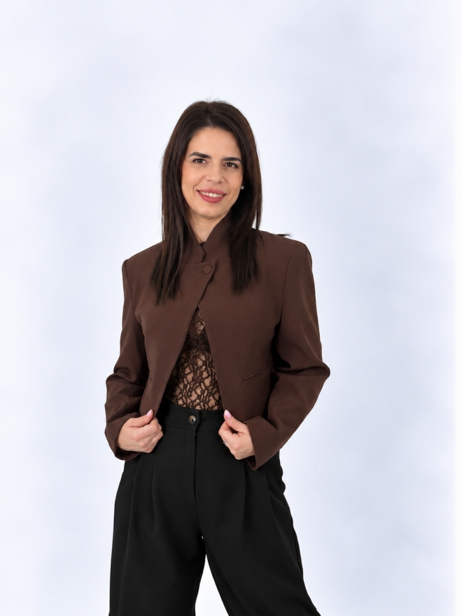 Jacheta dama - STELLA - brown