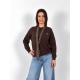 Pulover dama  - LOVE - brown